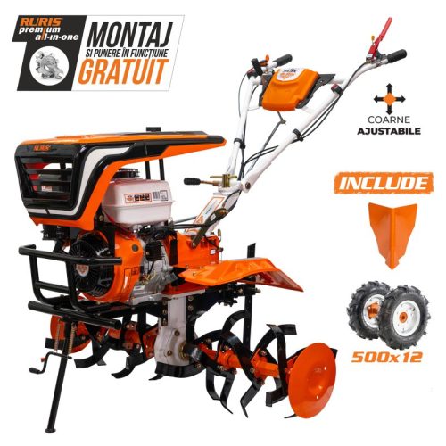 Motosapatoare RURIS 915K + roti cauciuc 5.00-12 + rarita 15 CP