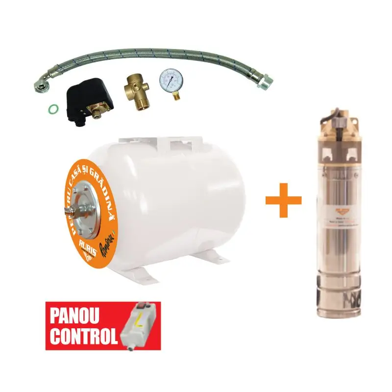 Kit hidrofor RURIS Dunărea 50 - 750 W, vas 50 l, H max. 60 m