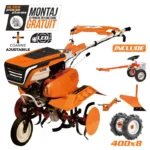 Motosapă RURIS 7500 ACC2 - 7 CP, lățime 83 cm + roți cauciuc 4.00-8 + plug